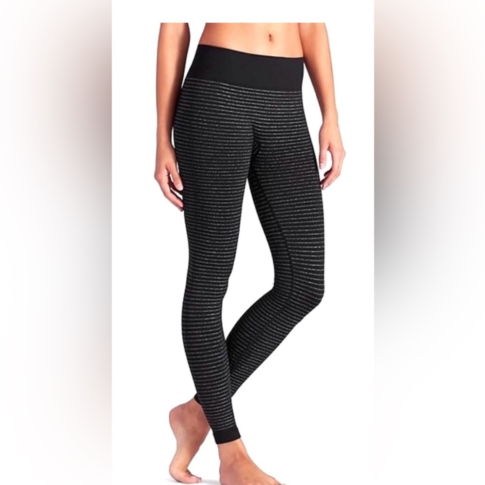 NWT: Athleta shimmer stripe leggings - Picture 2 of 11